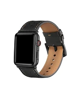 Posh Tech Derek Perforated Leather Band for Apple Watch, Fits All Apple Watch Models