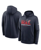 Nike Men's Navy Houston Texans 2024 Afc South Division Champions Locker Room Trophy Collection Pullover Hoodie