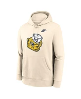 Nike Men's Cream Michigan Wolverines Vault Logo Pullover Hoodie