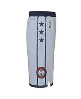 Nike Big Boys and Girls Light Blue Washington Wizards 2024/25 City Edition Swingman Performance Shorts