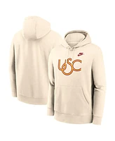 Nike Men's Cream Usc Trojans Vault Logo Pullover Hoodie