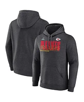 Fanatics Men's Charcoal Kansas City Chiefs 2024 Nfl Playoffs Pullover Hoodie