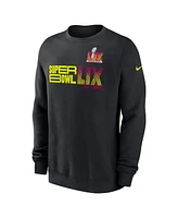 Nike Men's Black Super Bowl Lix Club Fleece Pullover Sweatshirt