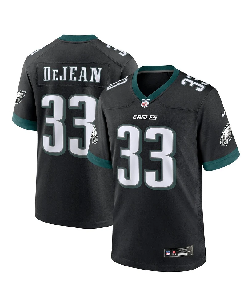 Nike Men's Cooper DeJean Black Philadelphia Eagles 2024 Nfl Draft Alternate Player Game Jersey