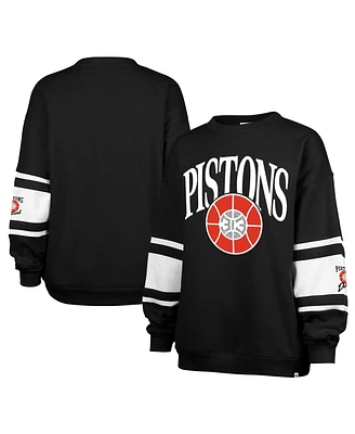 '47 Brand Women's Black Detroit Pistons 2024/25 City Edition Steadfast Paneled Pullover Sweatshirt