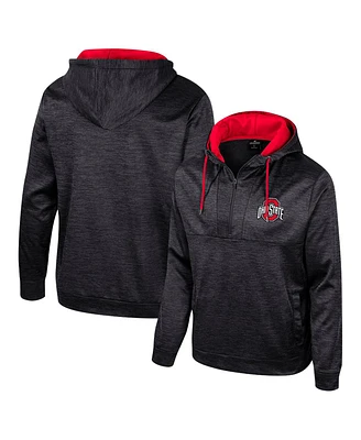 Colosseum Men's Black Ohio State Buckeyes Cypher Half-Zip Hoodie