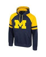 Colosseum Men's Navy Michigan Wolverines Todd Raglan Pullover Hoodie