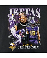 Fanatics Men's Justin Jefferson Black Minnesota Vikings Notorious Player Graphic T-Shirt
