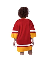 Starter Women's Red Kansas City Chiefs Slap Shot 3/4 Sleeve Sneaker Dress