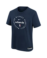 Nike Big Boys and Girls Navy Washington Wizards Practice Legend T-Shirt