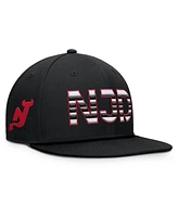 Fanatics Men's Black New Jersey Devils Authentic Pro Alternate Jersey Snapback Hat