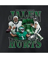 Fanatics Men's Jalen Hurts Black Philadelphia Eagles Notorious Player Graphic T-Shirt