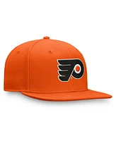 Fanatics Men's Orange Philadelphia Flyers Core Primary Logo Fitted Hat