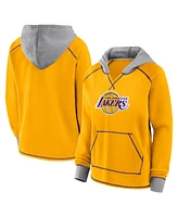 Logo Athletic Women's Gold Los Angeles Lakers Boom Pullover Hoodie