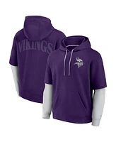 Fanatics Men's and Women's Purple Minnesota Vikings Sleek Elements Pullover Hoodie