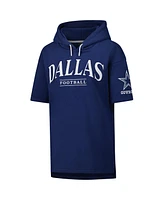 Fanatics Men's and Women's Navy Dallas Cowboys Elements Ready Short Sleeve Pullover Hoodie