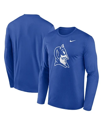 Nike Men's Royal Duke Blue Devils Primetime Alternate Logo Legend Long Sleeve T-Shirt