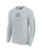 Fanatics Men's Gray Tampa Bay Lightning Elements Strive Long Sleeve T-Shirt