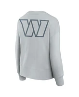 Fanatics Women's Gray Washington Commanders Elements Pullover Sweatshirt