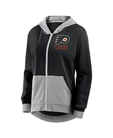 Logo Athletic Women's Black Philadelphia Flyers Hit It French Terry Full-Zip Hoodie