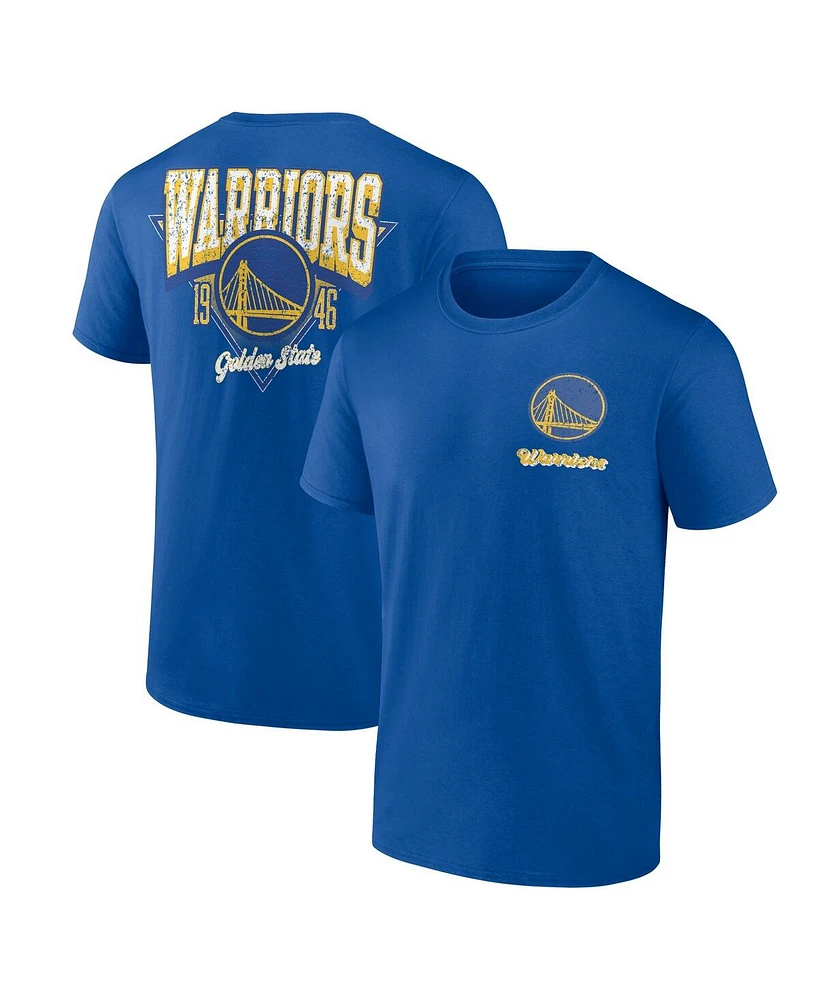 Logo Athletic Men's Royal Golden State Warriors Never Over T-Shirt