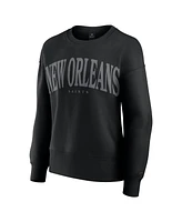 Fanatics Women's Black New Orleans Saints Elements Pullover Sweatshirt