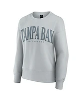 Fanatics Women's Gray Tampa Bay Buccaneers Elements Pullover Sweatshirt