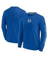 Fanatics Men's Blue Dallas Mavericks Elements Strive Long Sleeve T-Shirt