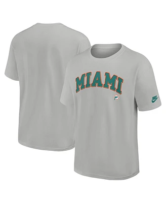 Nike Men's Silver Miami Dolphins Rewind Max90 Statement T-Shirt