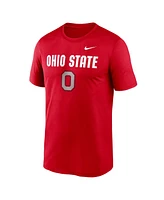 Nike Men's Scarlet Ohio State Buckeyes Lockup Legend Performance T-Shirt