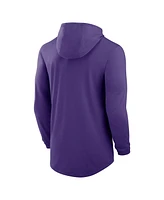 Nike Men's Purple Lsu Tigers Lightweight Performance Long Sleeve Hoodie T-Shirt