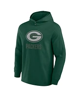 Fanatics Men's Green Bay Packers Elements Blaze Tri-Blend Long Sleeve Hoodie T-Shirt