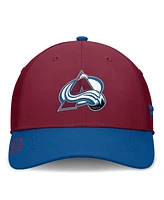 Fanatics Men's Burgundy/Blue Colorado Avalanche Authentic Pro Rink Flex Hat