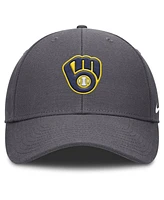 Nike Men's Gray Milwaukee Brewers Club Performance Adjustable Hat