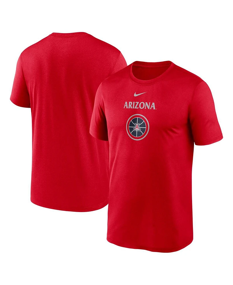 Nike Men's Red Arizona Wildcats On-Court Basketball Legend Practice Performance T-Shirt