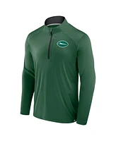 Fanatics Men's Green New York Jets Defender Long Sleeve Quarter-Zip Jacket