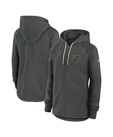 Fanatics Women's Gray Vegas Golden Knights Authentic Pro Rink Fleece Full-Zip Jacket