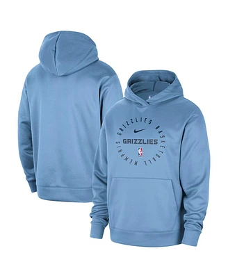 Nike Men's Light Blue Memphis Grizzlies 2024/25 Spotlight On-Court Practice Performance Pullover Hoodie