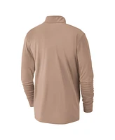 Nike Men's Tan Chicago Bulls 2024/25 City Edition Authentic Coaches Performance Half-Zip Top