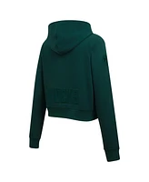 Pro Standard Women's Hunter Green Milwaukee Bucks Triple Tonal Full-Zip Hoodie