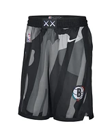 Nike Men's Silver Brooklyn Nets 2024/25 City Edition Swingman Shorts