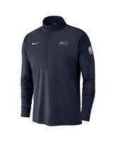 Nike Men's Navy Orlando Magic 2024/25 City Edition Authentic Coaches Performance Half-Zip Top