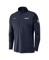 Nike Men's Navy Denver Nuggets 2024/25 City Edition Authentic Coaches Performance Half-Zip Top