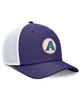 Nike Men's Purple Arizona Diamondbacks Cooperstown Collection Rise Trucker Adjustable Hat