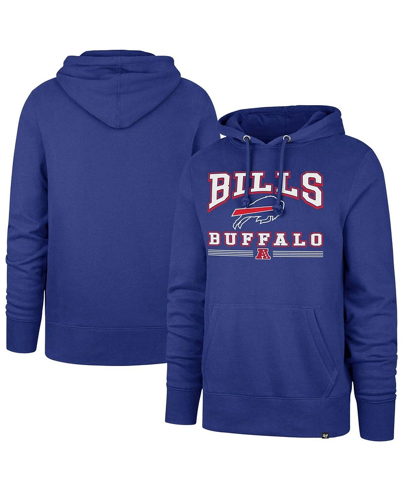 '47 Brand Men's Royal Buffalo Bills Packed House Headline Pullover Hoodie