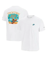 Tommy Bahama Men's White Detroit Lions Sport Torchdown Graphic T-Shirt