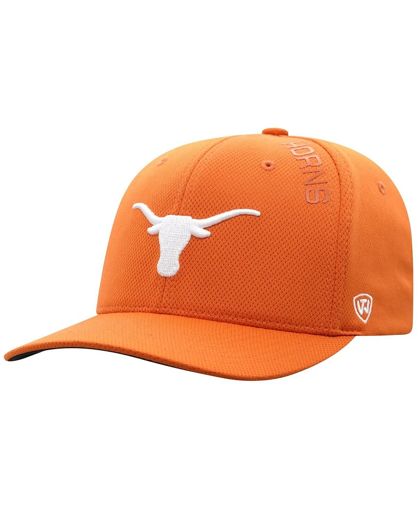 Top of the World Men's Texas Orange Texas Longhorns Reflex 2.0 Flex Fit Hat