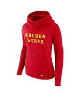 Nike Women's Red Golden State Warriors 2024/25 City Edition Essential Club Pullover Hoodie