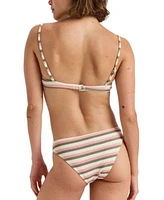 Roxy Saidia Striped Bralette Top Matching Bottom