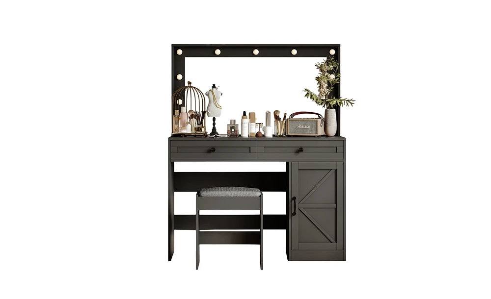 Elegant Makeup Vanity Table for Organized and Stylish Beauty Storage